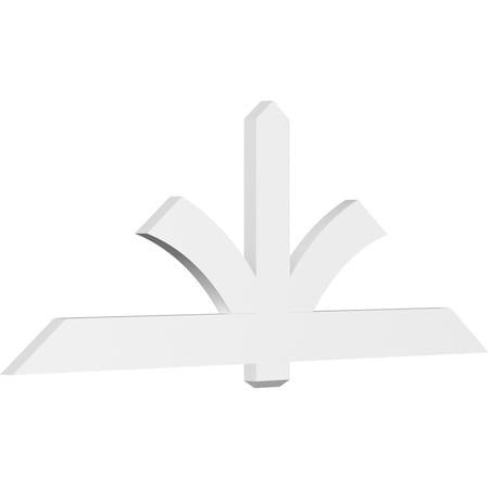 Ekena Millwork Redmond Architectural Grade PVC Gable Bracket, 84"W x 31 1/2"H x 2"D x 6"F, 9/12 Pitch GBP084X32X0206RED00